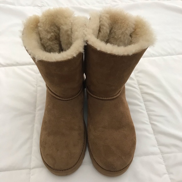 Womens UGG® Bailey Bow II Boot - Chestnut - Picture 2 of 15